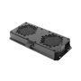 Модуль вентиляторный Hyperline TFAB-T2FR-RAL9004, потолочный