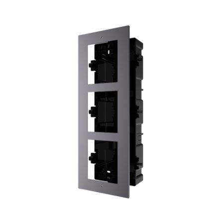 Врезная монтажная рама на 3 модуля HikVision DS-KD-ACF3/Plastic