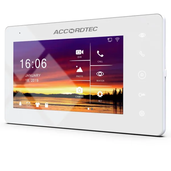 Монитор видеодомофона AccordTec AT-VD 710W K EXEL Монитор видеодомофона AccordTec AT-VD 710W K EXEL