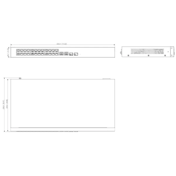 Коммутатор 24-портовый Dahua DH-CS4228-24GT-375-V2 с облачным управлением Коммутатор 24-портовый Dahua DH-CS4228-24GT-375-V2 с облачным управлением