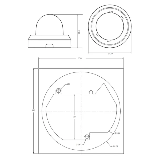 IP-видеокамера 2Мп Rubezh RV-3NCD2165-P-I3 (2.8-12)