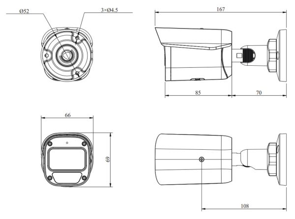 IP-видеокамера RVi-2NCT2476 (2.8) white