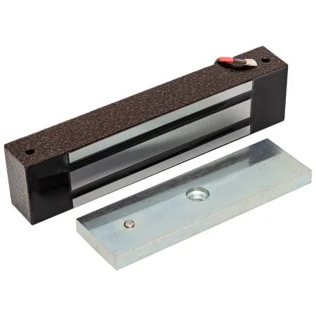 Электромагнитный замок AccordTec ML-400 KB-2 с уголком, коричневый Электромагнитный замок AccordTec ML-400 KB-2 с уголком, коричневый