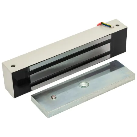 Электромагнитный замок AccordTec ML-400 K-2 с уголком, серый Электромагнитный замок AccordTec ML-400 K-2 с уголком, серый