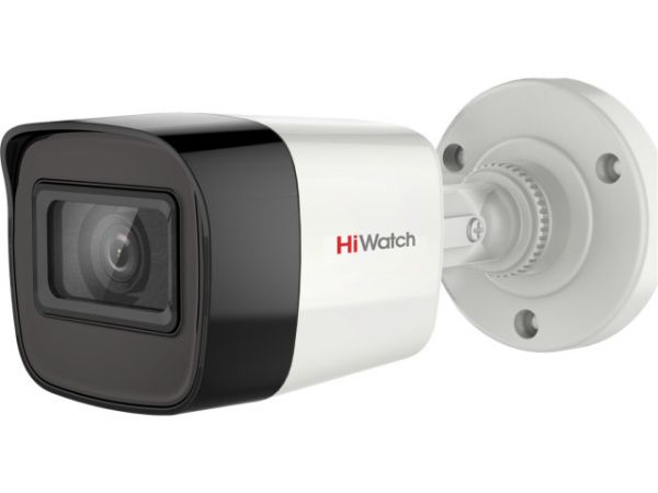 Уличная 5 Мп HD-TVI видеокамера Hiwatch DS-T500A (6 мм) с микрофоном
