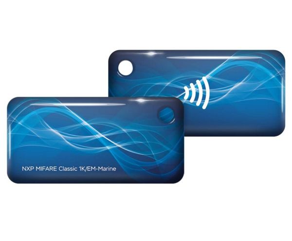 Брелок комбинированный EM-Marine + Mifare Plus X 2K, UID 4/7 byte