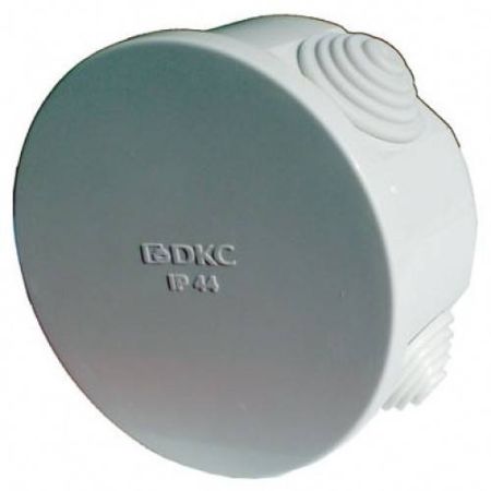 Коробка ответвительная круглая 80х40, усиленная, IP44 (53600)