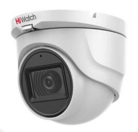 Купольная уличная HD-TVI видеокамера 2Мп HiWatch DS-T203A (2.8 мм) с микрофоном (AoC)
