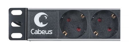 Блок евророзеток Cabeus PDU-9P-2EU для 19" шкафов, горизонтальный, 9 розеток, 16 A