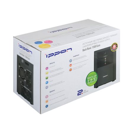 Источник бесперебойного питания IPPON Back Basic 1500 Euro, 1500ВA