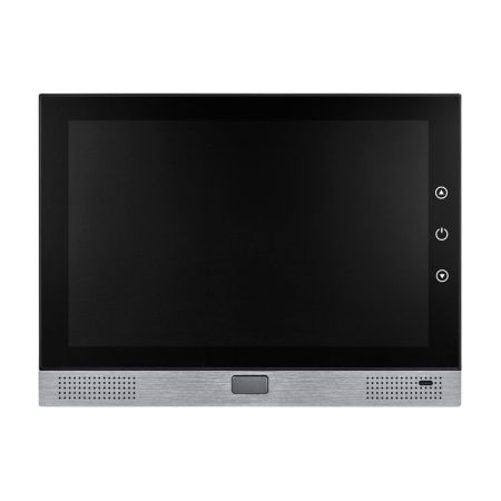 Электронный биометрический замок для двустворчатой двери Sanyo D701 USmart Go с видеонаблюдением, ручка-штанга