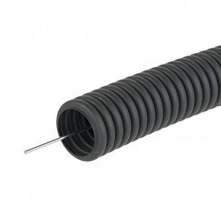 Труба ПНД гофрированная 25 мм DKC 71725, с протяжкой, черная Труба ПНД гофрированная 25 мм DKC 71725, с протяжкой, черная
