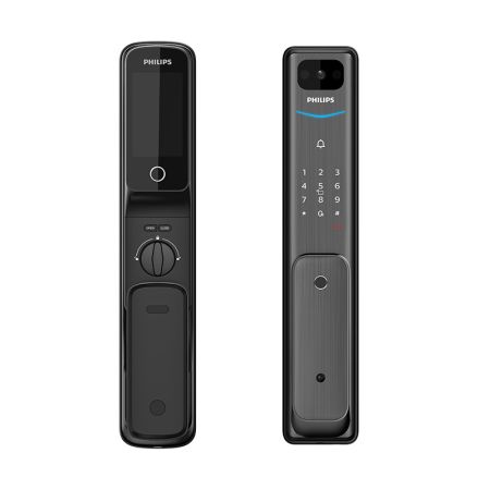 Электронный замок биометрический Philips Alpha VP-5HBWS с функцией видеодомофона