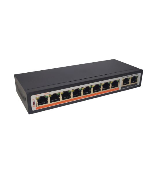 Неуправляемый 10-портовый PoE-коммутатор TI-208P