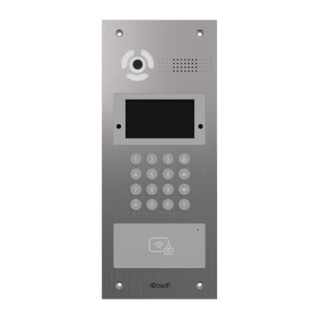 Вызывная видеопанель BAS-IP AA-07FB Stainless Steel многоабонентская, с распознаванием лиц