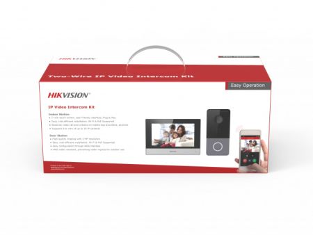 IP-комплект видеодомофонии HikVision DS-KIS603-P(B)