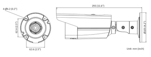 Уличная IP-камера 4Мп HiWatch IPC-B542-G2/4I (2.8 мм) с EXIR-подсветкой 80м
