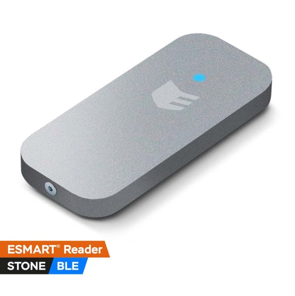Считыватель бесконтактных карт ESMART® Reader BLE серии STONE Mullion (ER1501), с индивидуальной гравировкой, Silverite