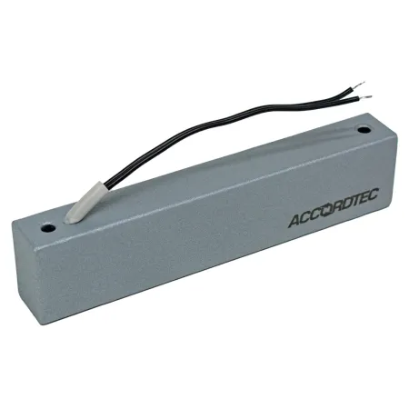 Электромагнитный замок AccordTec ML-180K с уголком, серебряный металлик Электромагнитный замок AccordTec ML-180K с уголком, серебряный металлик