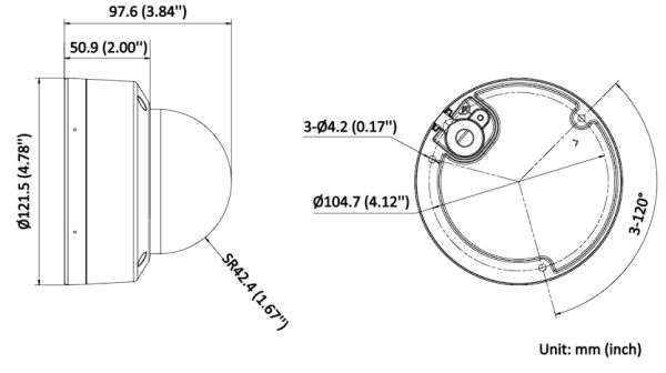 Уличная IP-видеокамера 4Мп HikVision DS-2CD2147G2H-LISU (2.8 мм), черная с технологией ColorVu