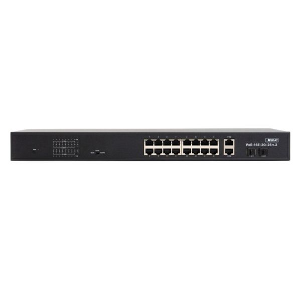 Неуправляемый PoE коммутатор SSKAT POE-16E-2G-2S V.2