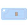 Бесконтактный RFID-брелок SMARTTAG Caramel с двойным чипом Mifare 1k + Em-Marine, прозрачный