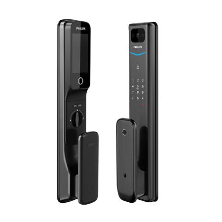 Электронный замок биометрический Philips Alpha VP-5HBWS с функцией видеодомофона