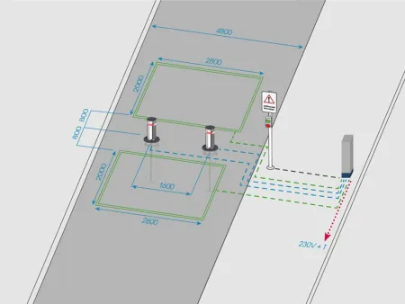 Гидравлический боллард Блокпост P600 нержавеющей стали Гидравлический боллард Блокпост P600 нержавеющей стали