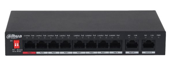POE коммутатор 10-портовый Dahua DH-PFS3010-8ET-96