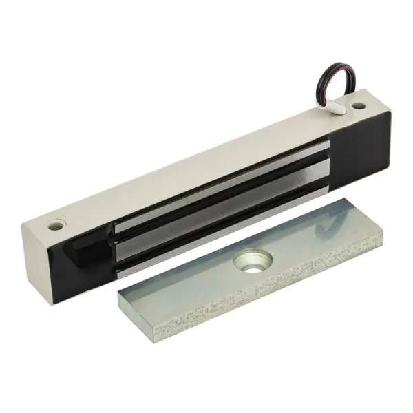 Электромагнитный замок AccordTec ML-100K с уголком, серый