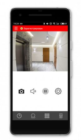Приложение для смартфона BAS-IP Intercom для видеовызова с устройств BAS-IP