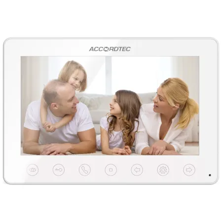 Монитор видеодомофона AccordTec AT-VD 751C/M K EXEL WH Монитор видеодомофона AccordTec AT-VD 751C/M K EXEL WH