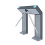 Автономная проходная моторизованная двухстоечная Rusgate T2-M-BF v.2.1 MF с УРВ (с автоматическими планками Антипаника)