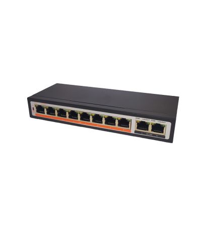 Неуправляемый 10-портовый PoE-коммутатор TI-208P
