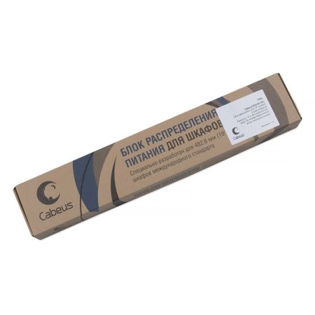 Блок евророзеток Cabeus PDU-9P-2EU для 19" шкафов, горизонтальный, 9 розеток, 16 A