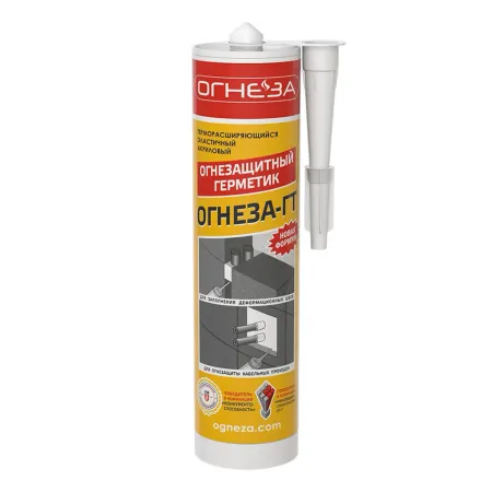 Герметик акриловый Огнеза ГТ огнезащитный терморасширяющийся серый 310 мл Герметик акриловый Огнеза ГТ огнезащитный терморасширяющийся серый 310 мл