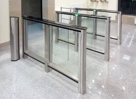 Турникет PERCo-ST-01 "Скоростной проход" с распашными створками PERCo-ATG-425 (ширина створки 425 мм)