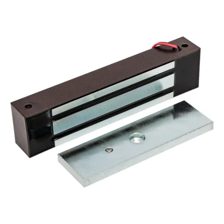 Электромагнитный замок ML-295 KB-2 с уголком и датчиком Холла, коричневый Электромагнитный замок ML-295 KB-2 с уголком и датчиком Холла, коричневый