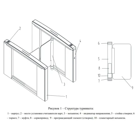 Турникет распашной Avix Bravo (AV.SG.6690) Турникет распашной Avix Bravo (AV.SG.6690)