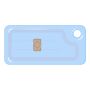 Бесконтактный RFID-брелок SMARTTAG Caramel Temic T5557, перезаписываемый, прозрачный