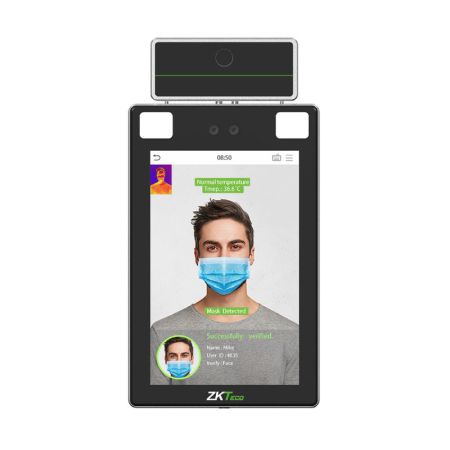 Терминал распознавания лиц ZKTeco ProFaceX [TI] [ID] с функцией измерения температуры тела