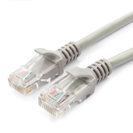 Коммутационный шнур патч-корд Cablexpert PP12-1.5M UTP кат.5e, 1.5м, литой, серый