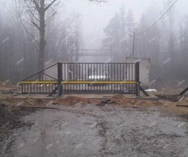Противотаранные откатные ворота Ферум ПВ О 4500М.4С, высота 2500 м