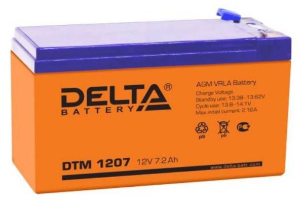 Аккумулятор DTM 1207 (12В 7 Ач)