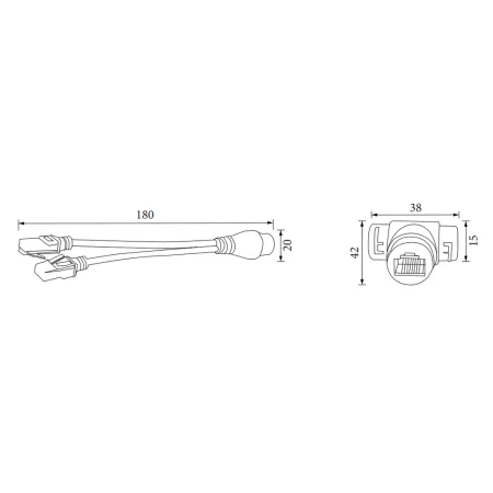 Разветвитель линии Ethernet RVi-1NY10-2FP