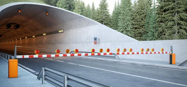 Шлагбаум автоматический Magnetic Traffic H1LE, 4 сек., с горизонтально-поворотной стрелой 4.5 м