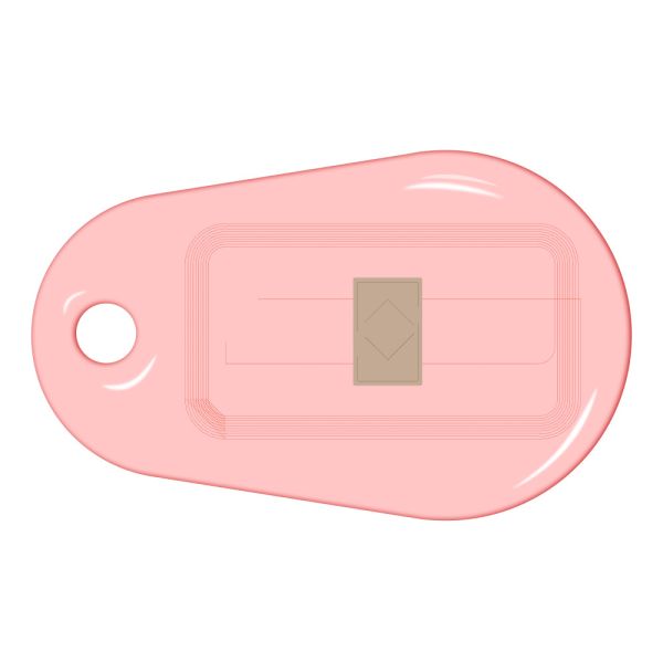 Бесконтактный RFID-брелок SMARTTAG Caramel iCode, прозрачный