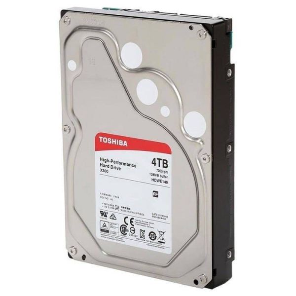 Жесткий диск 4ТБ Toshiba X300 HDWR440UZSVA
