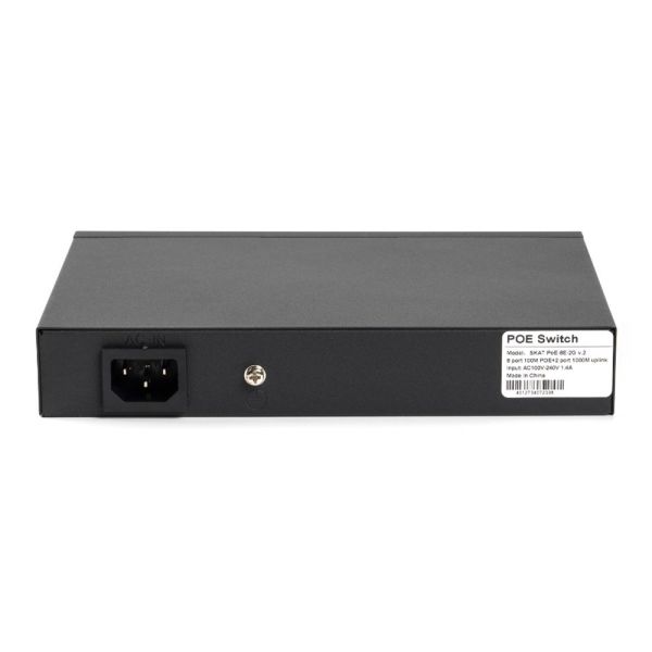 Неуправляемый уличный PoE коммутатор SKAT POE-8E-2G V.2