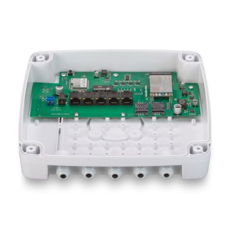 Роутер Kroks Rt-Ubx PoE DS e6 4-48 с модемом LTE cat.6 для видеонаблюдения
